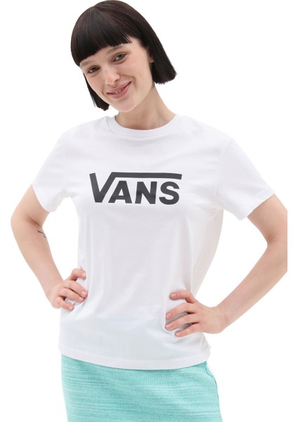 WM DROP V SS CREW-B Beyaz Kadın Kısa Kol T-Shirt