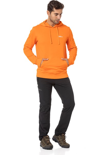 TOMMY HOODY M Turuncu Erkek Sweatshirt