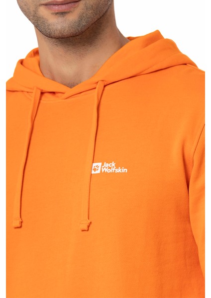 TOMMY HOODY M Turuncu Erkek Sweatshirt