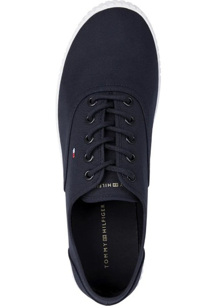 CANVAS LACE UP SNEAKER Mavi Kadın Sneaker