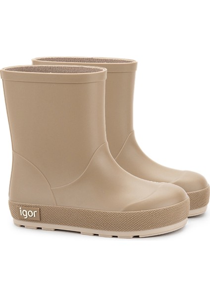 W10294 YOGI DK Bej Kız Çocuk Yağmur Çizmesi