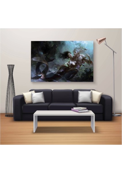 Marsilyan- Dekoratif Baskı Özel Tasarım Dikdödrtgen Kanvas Tablo 904