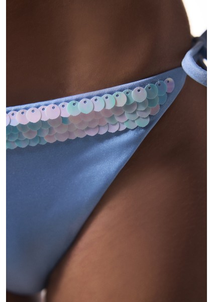 Sequin, Pullu Mavi Bikini Altı - Gamze Erçel Koleksiyonu