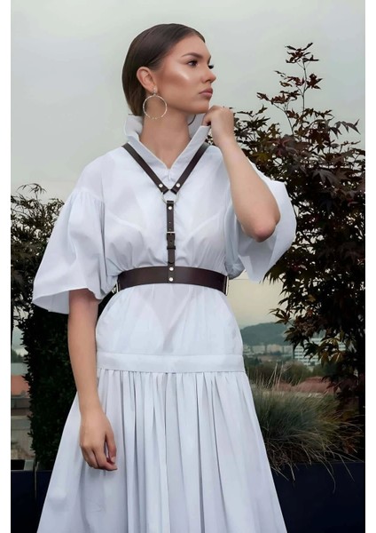 Şık Deri Kadın Kemer, Elbise Üzeri Kemer, Tshirt Üzeri Kadın Kemer