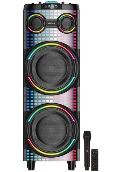 100W 8000 Mah Çift Mikrofonlu Kumandalı 107CM Bluetooth Hoparlör BTS-320