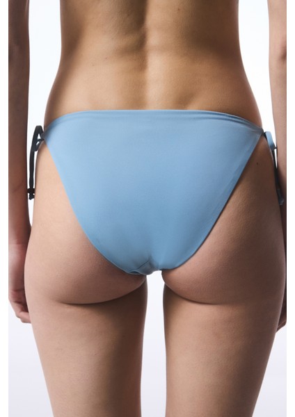 Mavi Maya Boncuklu Bağlamalı Bikini Altı