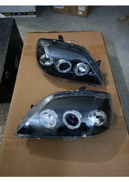 Dacia Logan Uyumlu Siyah Mercekli Angel Far fiyatları