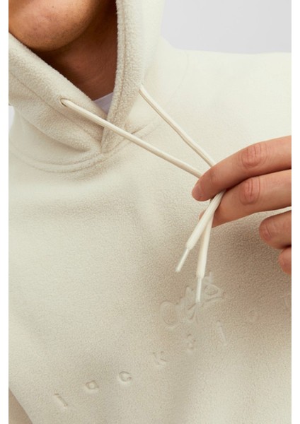 JORSILVERLAKE FLEECE HOOD Gri Erkek Sweatshirt indirimleri