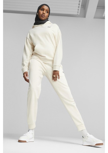BETTER ESSENTIALS Hoodie Beyaz Kadın Sweatshirt indirimleri