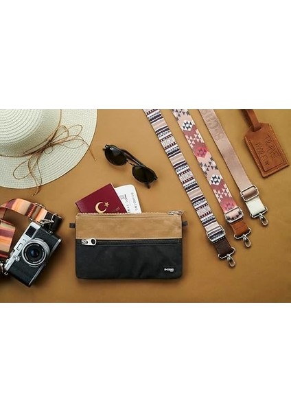 Omuz Askısı Mumlu Kanvas Desen 4 modelleri