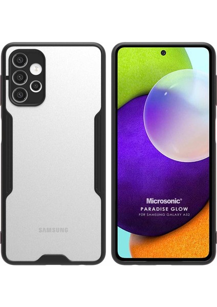 Samsung Galaxy A52 Için Kılıf Paradise Glow Siyah [galaxy A52 ile Uyumlu Kılıf - Siyah]