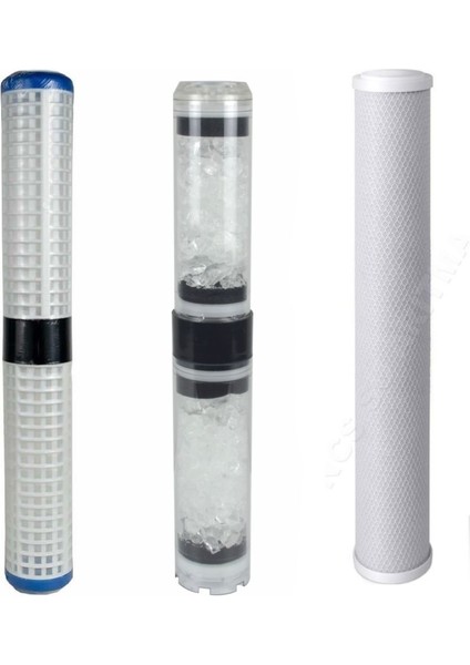 20’’ Daire Girişi Su Arıtma Cihazı Üçlü Yedek Filtresi