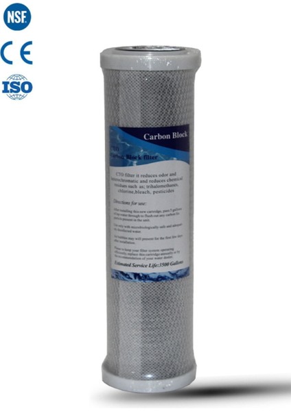 Açık Kasa Su Arıtma Cihazı 10" Inc Cto Blok Karbon Filtre ( 1 Adet )