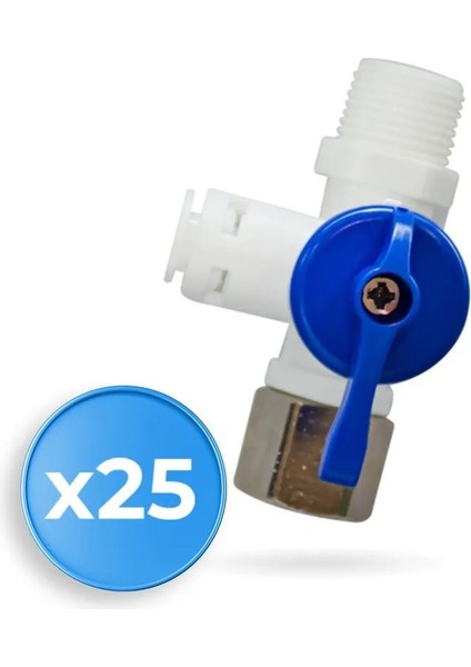 Su Arıtma Cihazı 3/8 (Combo) Ikili Hat Alma Aparatı 25 Adet