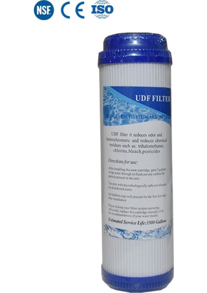 Açık Kasa Su Arıtma Cihazı 10" Inc Udf Gac Karbon Filtre