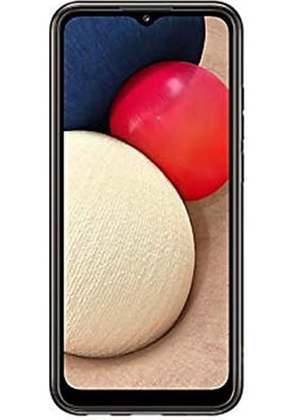 Yumuşak Şeffaf Kılıf A026F Galaxy A02S Için - Siyah