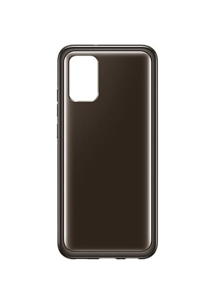 Yumuşak Şeffaf Kılıf A026F Galaxy A02S Için - Siyah