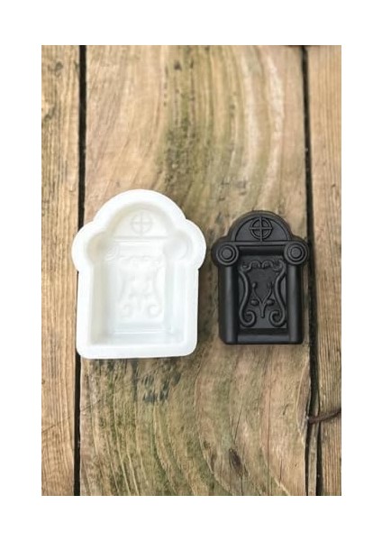 Concept Mezar Taşı Geyik Boynuzu Desenli Mum Kalıbı (Silikon) (1 Adet)