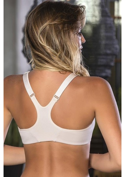 Fermuarlı Pamuklu Sporcu Sütyen Ten (BRF1061) modelleri