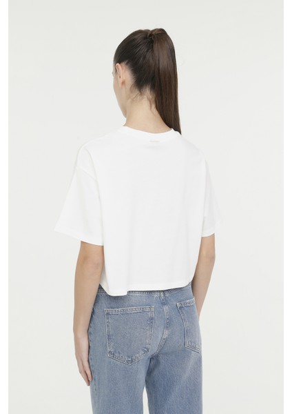 WL GAME 11SS134 4FX Ekru Kadın Kısa Kol T-Shirt fırsatları