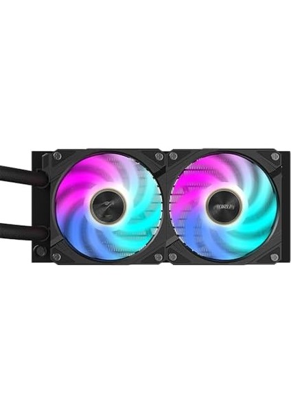 Aorus Waterforce x Iı 240 Manyetik Kilitleme Mekanizmalı Fan, 60 x 60MM Full Color LCD Ekran, Profesyonel Gaming Sıvı Cpu Soğutucu