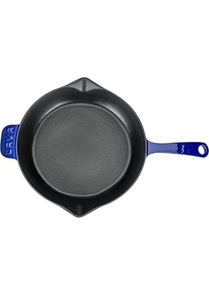 Metal Premium Serisi - Döküm Kızartma Tavası, Yuvarlak, 28 Cm, Majolik Mavi