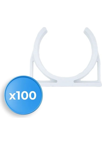 Su Arıtma Cihazı 2.5" Tekli Filtre Kelepçesi (Klips) 100 Adet