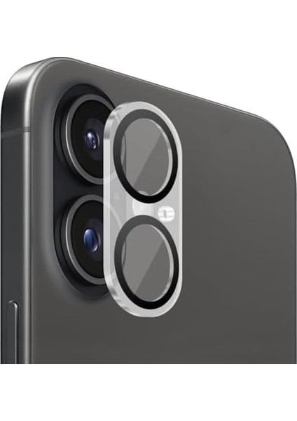 iPhone Kamera Lens Koruyucu, Iphone 16/16 Plus Uyumlu, Şeffaf