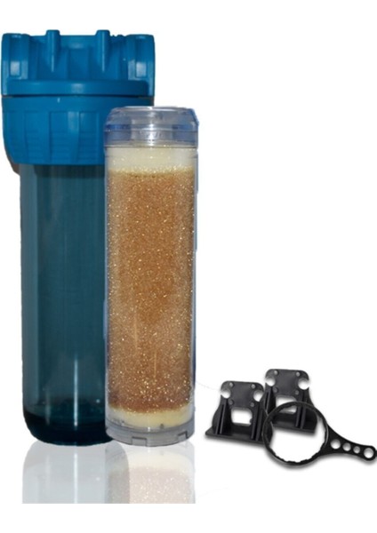 Daire Bina Sayaç Girişi 10" Inch 1 Aşama Su Arıtma Cihazı ( Kireç Önleyici Yumuşatma Sistemi)