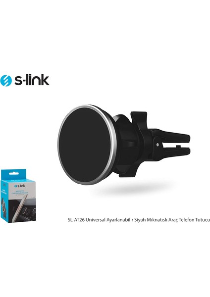 SL-AT26 Universal Ayarlanabilir Siyah Prm Mıknatıslı Araç Telefon Tutucu