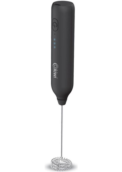 KCW-1223 Pratik USB Şarjlı Süt ve Kahve Köpürtücü Hız Ayarlı Siyah