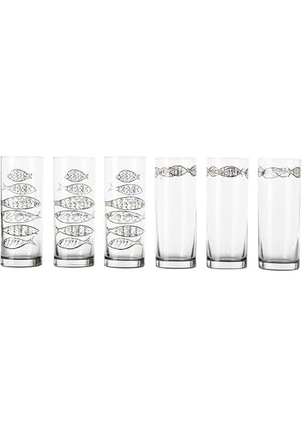 Concept Gold Fish Raki Bardaği Seti 6'lı 200 ml