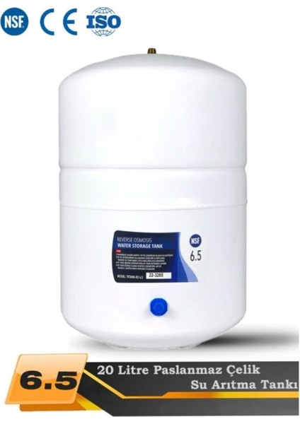 Su Arıtma Cihazı Uyumlu Nsf Onaylı Metal Genleşme Tankı (20 Litre)