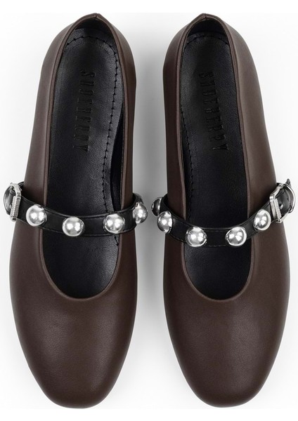 Kadın Velna Kahve Cilt Babet modelleri