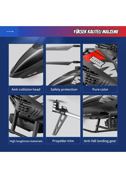 Hd Kameralı 2.4ghz Rc Helikopter Uzaktan Kumandalı Kameralı Uçan Helikopter Drone