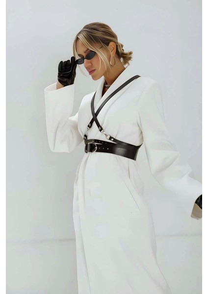 Şık Kadın Deri Kemer, Tarz Kadın Kemer, Elbise Üzeri Kemer