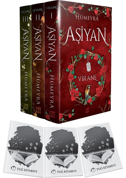 Aşiyan Virane Divane Yegane Ciltli 3 Kitap Hümeyra + Hediyeli