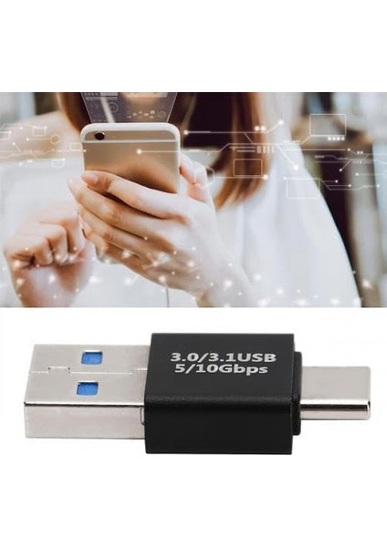 2in1 USB 3.0 To Type C Dönüştürücü Type C To USB Dönüştürücü Otg Çevirici 10GBPS Veri Aktarım