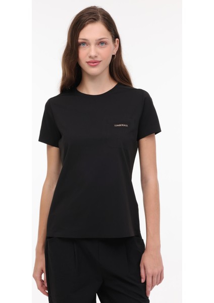Wl Darla 11BEF009 4fx Siyah Kadın Kısa Kol T-Shirt