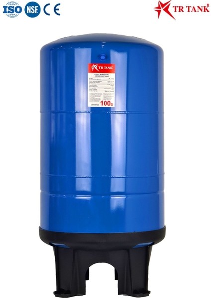 Trtank Profesyonel 100 Litre Dikey Ayaklı Nsf Membranlı Hidrofor Genleşme Tankı