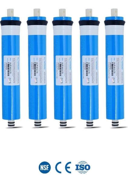 80 Gpd Nsf Onaylı Vontron Membran Su Arıtma Cihazı Filtresi ( Ana Filtre ) 5 Adet