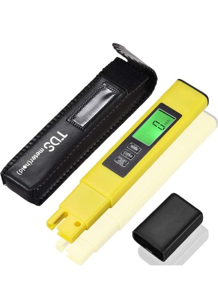 Tds Metre Termometreli Su Kalite Ölçüm Cihazı+Pil+Kılıf