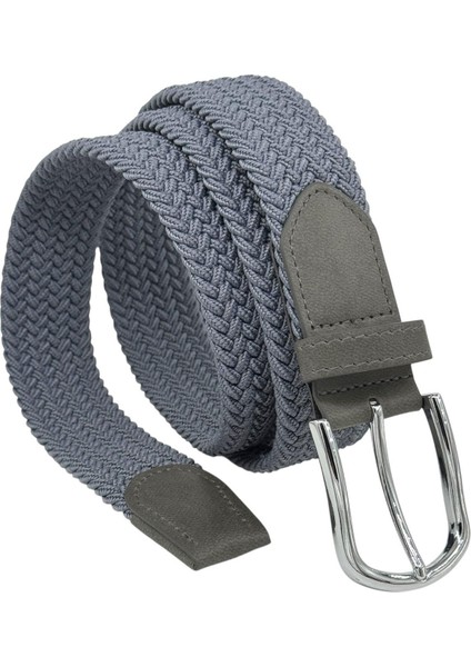 Antrasit Füme Elastik Esnek Unisex Örgü Kemer - 8500-17
