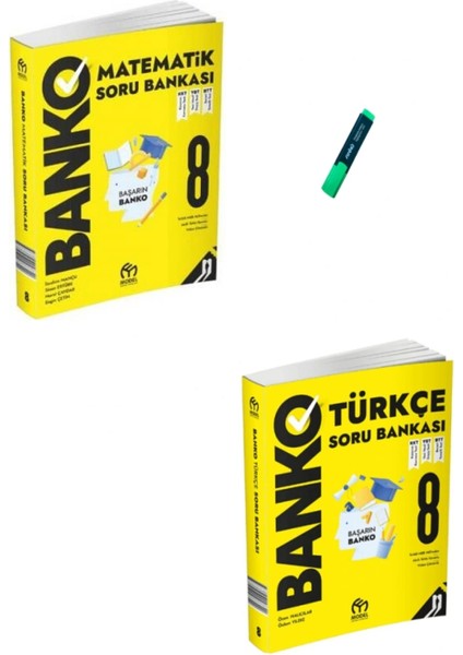 Lgs 8. Sınıf Banko Serisi Matematik ve Türkçe Soru Bankası
