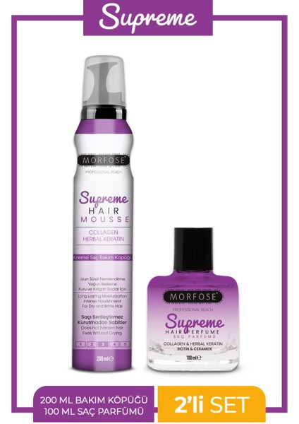 Supreme Saç Parfümü 100 ml +Supreme Saç Köpüğü 200 ml