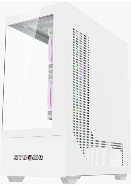 Melkor Beyaz 6x 120MM Argb Atx Gaming Bilgisayar Kasası Powersız