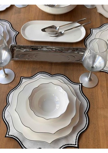 Yemek Takımı Negro Silver 46 Parça 6 Kişilik modelleri