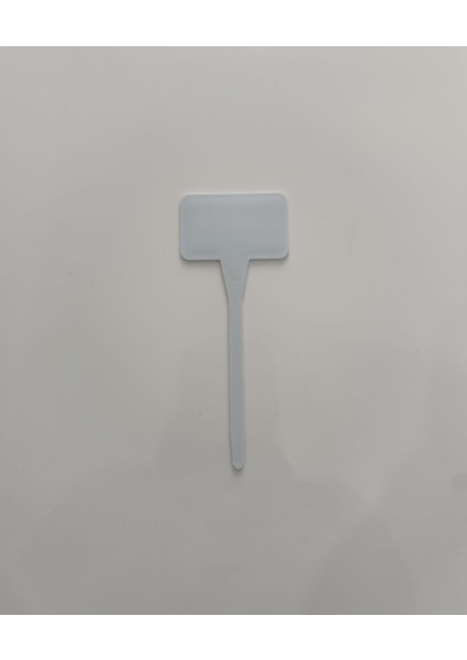 Beyaz Plastik Bilgi Etiket 3,5 x 5,5 cm 10 Adet