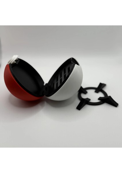 Pokeball Şeklinde Nintendo Switch Kartuş Kutusu Stand Dahil