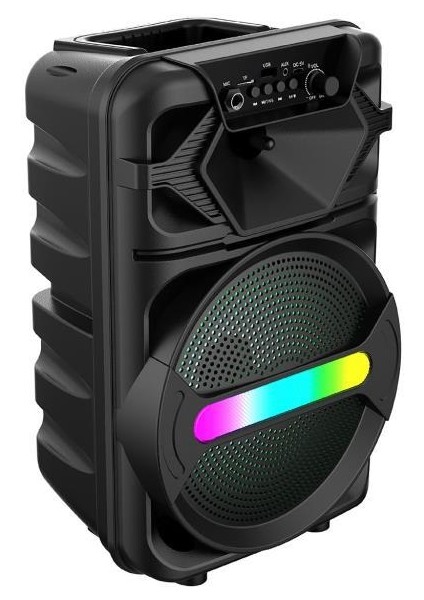 20W 2400 Mah Mikrofonlu LED Işıklı Taşınabilir Bluetooth Hoparlör BTS-410